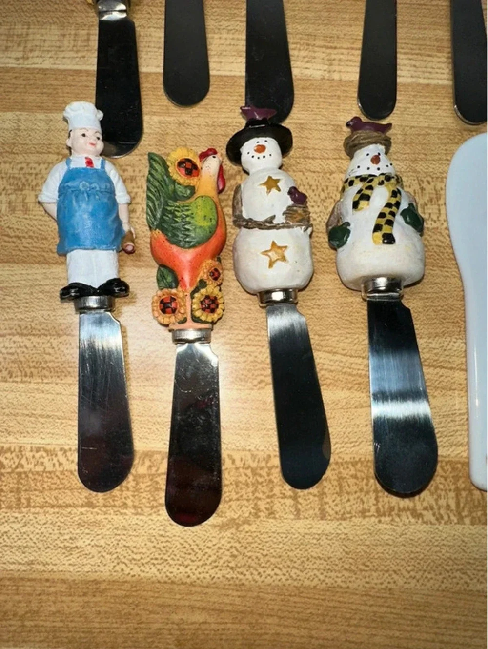 Vintage Collection 9 Novelty Cheese Spreader Knives